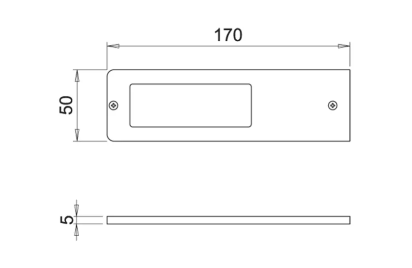 24v 5w VEGA LED Under Cabinet Surface Light 2700-4000k - Temperature Changing - Black Finish